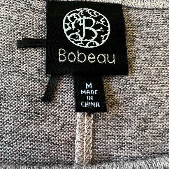 Bobeau Cold Shoulder Midi Dress Size: Medium Pinkish Heather Gray - Picture 4 of 6